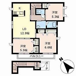 シャーメゾン大久保 3LDKの間取図画像