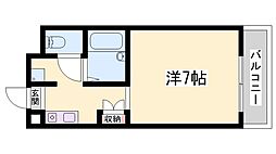 LIFETOWN2 ワンルームの間取図画像