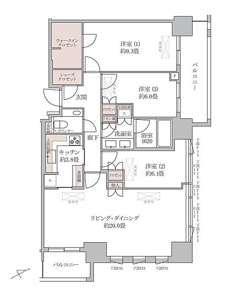 間取りを拡大表示