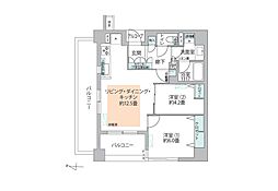 スターロワイヤル森下 2LDKの間取図画像