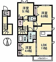 グランマスト伴　A棟  ｜ 広島県広島市安佐南区伴東2丁目（賃貸アパート3LDK・2階・70.98㎡） その2