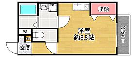 chou  chou  Nakamiya  EAST  ｜ 大阪府枚方市中宮東之町（賃貸アパート1R・2階・22.75㎡） その2