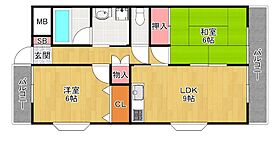 ハイツ下村  ｜ 大阪府枚方市田宮本町（賃貸アパート2LDK・1階・50.00㎡） その2