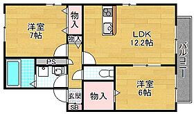 ルミエール東中振　B棟  ｜ 大阪府枚方市東中振２丁目（賃貸アパート2LDK・1階・59.53㎡） その2