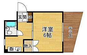 水仙ハイツ  ｜ 大阪府枚方市片鉾本町（賃貸マンション1K・1階・20.00㎡） その2