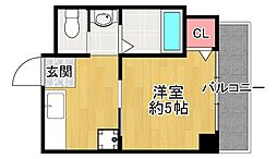 第2星ケ丘マンション 1Kの間取図画像