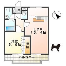 滋賀県愛知郡愛荘町目加田（賃貸アパート1LDK・2階・44.62㎡） その2