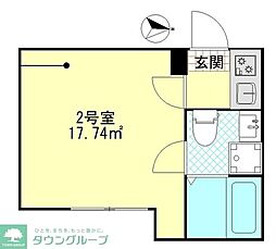 パーチェ堀切 3階1Kの間取り