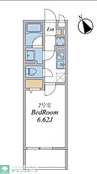 ウィンドテラス南八幡 302 3階1Kの間取り