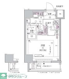 アルコバレーノ堀切菖蒲園 1Kの間取図画像