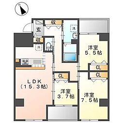 フリーダムファン 3LDKの間取図画像