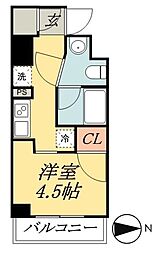 LIVCITY堀切菖蒲園 1Kの間取図画像