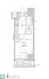 RELUXIA亀有 1Kの間取図画像