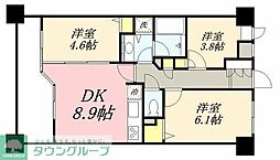 LANAITGARDEN 3DKの間取図画像
