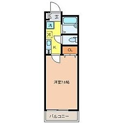 ルネス・K 1Kの間取図画像