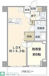 ディアレイシャス本所吾妻橋 1LDKの間取図画像