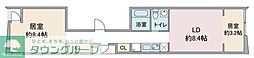 Floraison HANAKAWADO 2LDKの間取図画像
