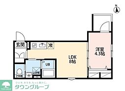 スマートメゾン八広 1LDKの間取図画像