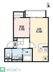 スマートメゾン八広 1LDKの間取図画像