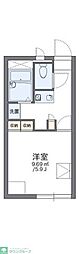 レオパレスゴールド 1Kの間取図画像