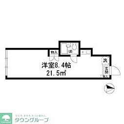 ダイヤモンドレジデンス ワンルームの間取図画像