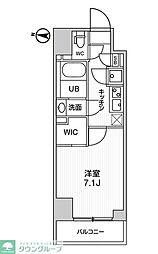 ガリシア森下5 1Kの間取図画像