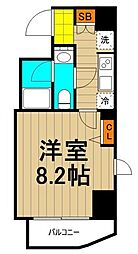 ティモーネ深川 1Kの間取図画像