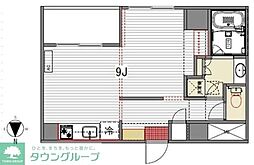 ラクラス田原町 1DKの間取図画像