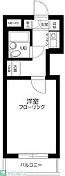 プレステート両国 1Kの間取図画像