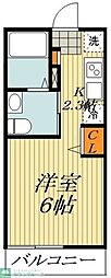 APEX平井 ワンルームの間取図画像