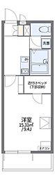 レオパレスセザル 1Kの間取図画像