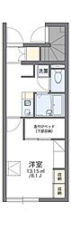 レオパレスポポラーレ 1Kの間取図画像
