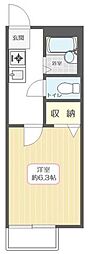 パークステュディオ堀切菖蒲園A 1Kの間取図画像