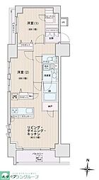 エスティメゾン錦糸町2 2LDKの間取図画像