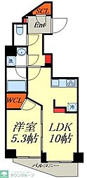 アイル両国参番館 1LDKの間取図画像