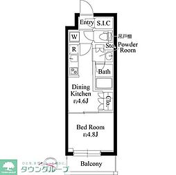 GRANPASEO清澄白河2 1DKの間取図画像