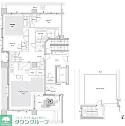 ザ・パークハビオ代々木 3LDKの間取図画像