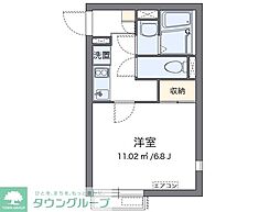 CLEINOレモンバーム 1Kの間取図画像