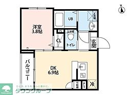 robot home 新小岩 1DKの間取図画像