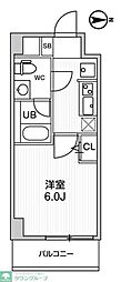 ALTERNA四つ木 1Kの間取図画像