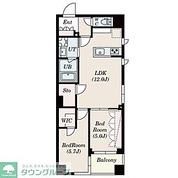 S-RESIDENCE瑞江 2LDKの間取図画像