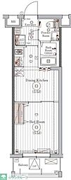 ミライズ柴又レジデンス 1DKの間取図画像