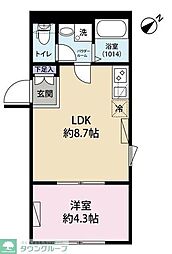 Cion Ohanajaya 1LDKの間取図画像