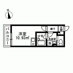 ビレッタ葛西 ワンルームの間取図画像