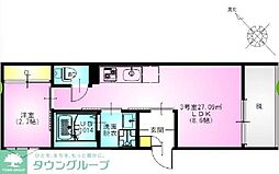 REGALEST 瑞江 1LDKの間取図画像