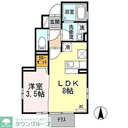 W.I.Tパレス 1LDKの間取図画像