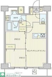 リビオメゾン南砂町 2LDKの間取図画像