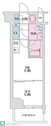 スプランディッド四ツ木 1DKの間取図画像