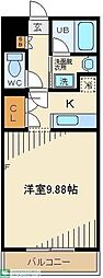 ザ・ロイヤル1 ワンルームの間取図画像