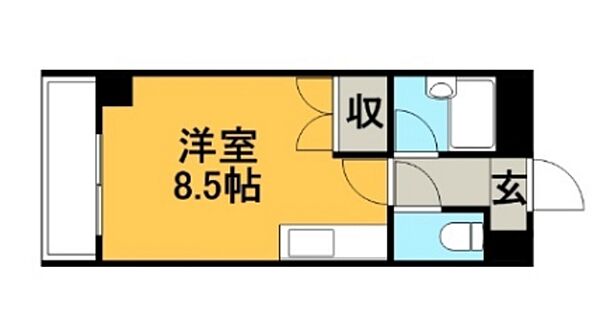 プレジデント大名 403｜福岡県福岡市東区和白１丁目(賃貸マンション1K・4階・22.32㎡)の写真 その2